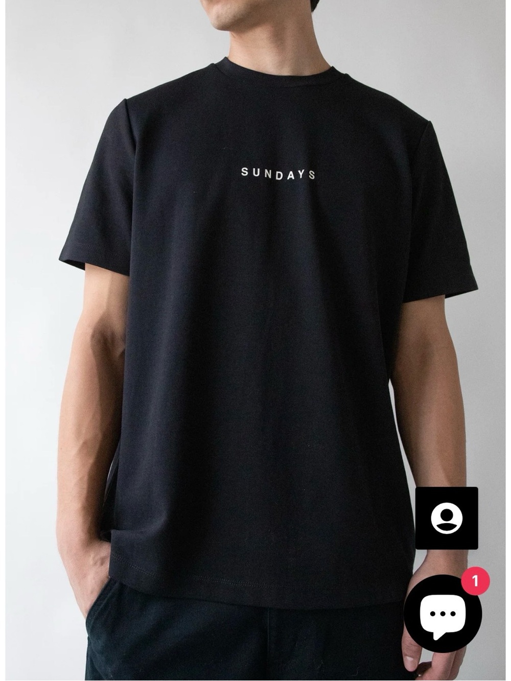 Oak and fort size large‎ black short sleeve tee